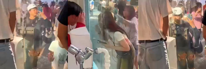 我喜欢这种厕所 泰国玻璃男厕镜子藏玄机 尿尿看女生贴身自拍超刺激！