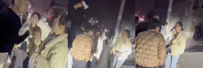 破鞋毁一生！定州市婆婆发现儿媳与炮友车内搞车震偷情 当场上前质问大打出手！