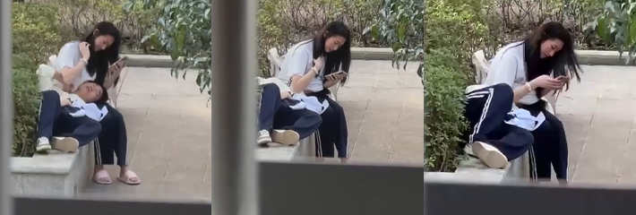 厦门某高中热瓜爆料，小情侣校园喂奶偷拍，奶香味校服传遍校园！