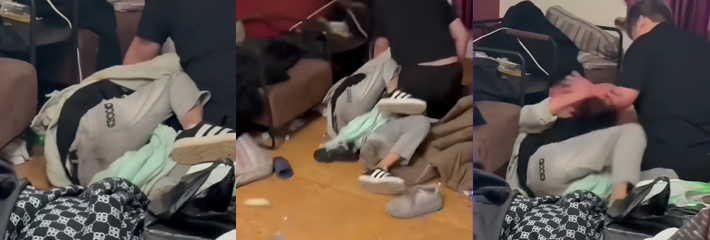 吉林刀枪炮 石磊 背刺并睡兄弟女人 被抓包后按在地上狂扇耳光！