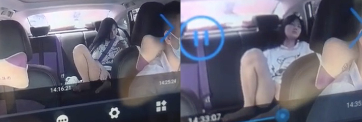 长途顺风车女乘客无聊看a片自慰 被行车记录仪全程录下 明目张胆的行为可见私下有多骚！