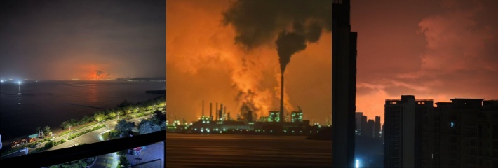 网传惠州大亚湾核电站爆炸 现场视频流出一片火海都 成全网焦点！