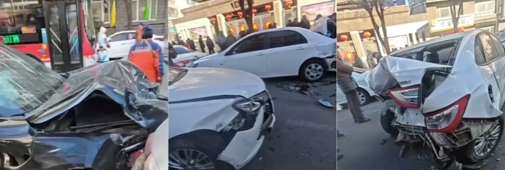 张家口境门华府 除夕当天五车连撞 现实版报团取暖上演 安全警钟敲响
