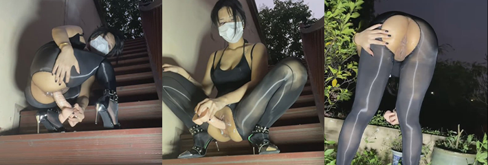极品福利姬 你的kk 献出万元定制巨作 户外玩露出自慰把自己操至高潮喷白浆！