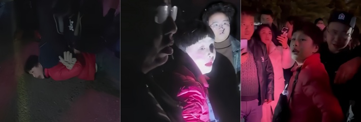 湖南邵阳街头 惊现人贩子 抱起子孩狂奔 被子孩父亲当场制服 现场视频曝光