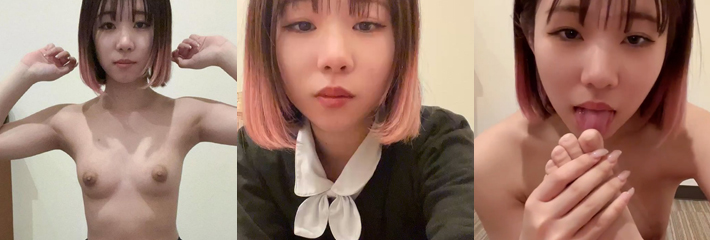 高颜值短发美女全裸私拍 长腿大开展示白虎穴 极致反差的福利少女