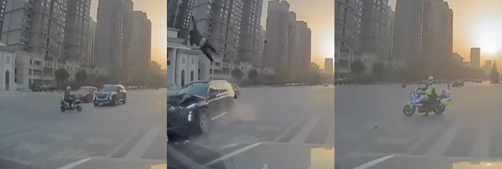 西安外事学院南门车祸事件 问世间何为将生死置之度外 直到你被撞得支离破碎！