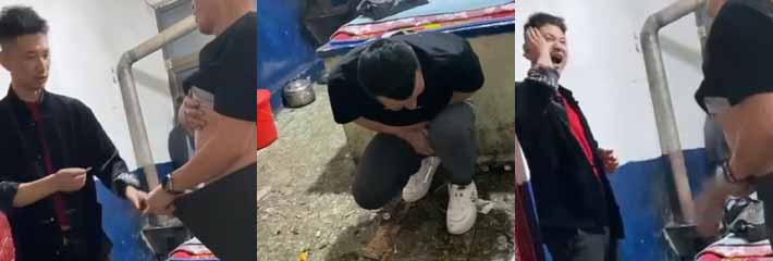 看的下体一紧 谁说男人没有感同身受 东北老哥整花活 表演鞭炮炸鸡鸡 二连炸生怕蛋蛋不会碎