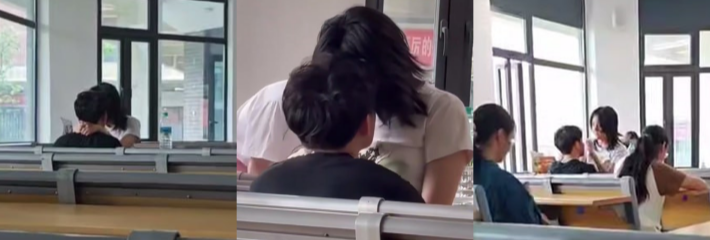 现在的年轻人胆子是真大 课堂上公然开搞 女的骑乘在男生身上上下摇摆 完全不顾及周围同学眼光！