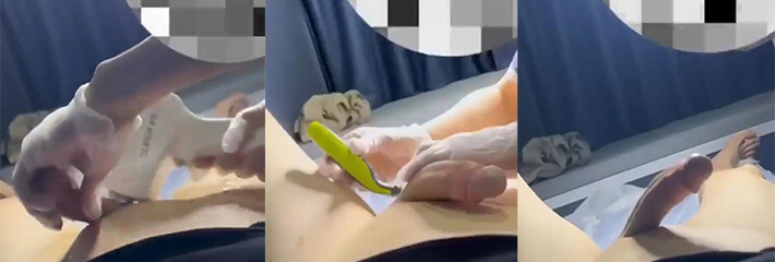 花着小钱办着大事 花脱毛的钱做打胶的体验 男主是绝逼得大聪明！
