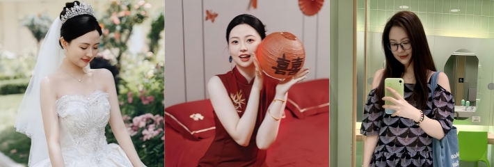 高颜值美女新娘 林璃烟 新婚夜床战视频泄露 多体位暴力抽插 欲火全开超反差！