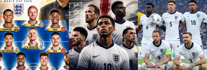 2026世界杯 三狮军团 最强一代凯恩贝林厄姆领衔上阵 英格兰势必剑指冠军！