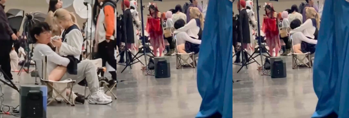 漫展不雅事件之女孩穿短裙骑坐在男人胯部被拍！男人的手伸进裙子摸索极其不把旁人当人！