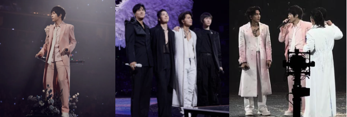 F4恒星之城演唱会 阿信踩空摔下舞台 简单调整完成演出 敬业精神感动全场！
