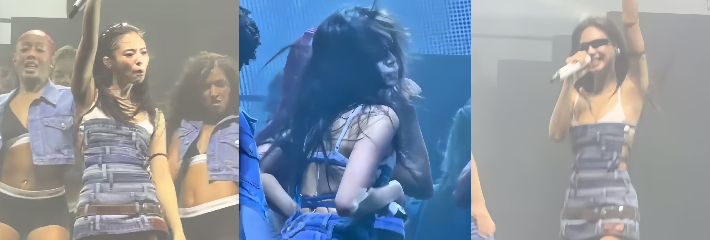 BLACKPINK成员 Jennie 登上东京Summer Sonic压轴 白色内搭移位疑似走光