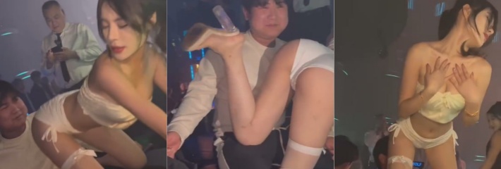 淫乱酒吧女dancer 极限诱惑白衣小哥 极品身材及高挑的颜值真让小哥百般难耐！