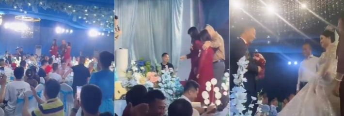 广东人结婚名场面流出 儿子结婚直接把大小老婆一起带上场 这才是真正的人生赢家！
