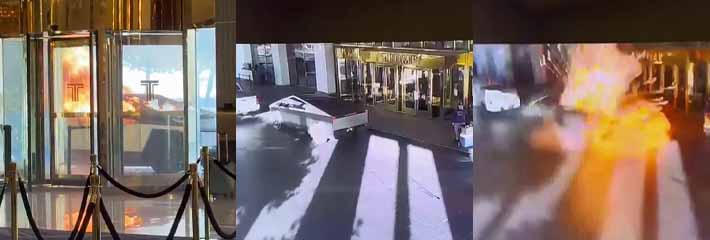 特朗普国际酒店发生爆炸 致1死7伤 这是对特朗普的公然抗议吗？背后指使者会是拜登？