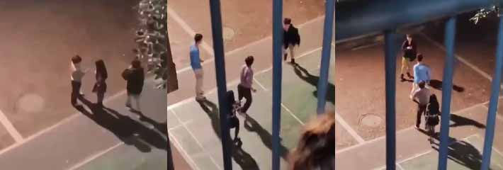 四川国际标榜职业学院 美女校花脚踏三只船被当场抓包 结果其中两只沸羊羊打了起来！