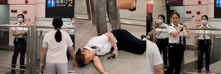 广州东站女子错过高铁情绪失控 殴打站务员并损坏设备引发热议