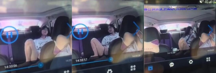 来自出租车大哥的绝望 晦气 遇到变态女乘客在车上做任务 看着手机就开始自慰