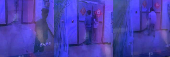 女孩出门在外需保护自己 变态男追着女孩跟上楼还想要加微信被拍！