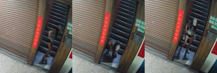 小仙女监控楼梯口随地拉屎 身材挺不错 却做不堪入目的事