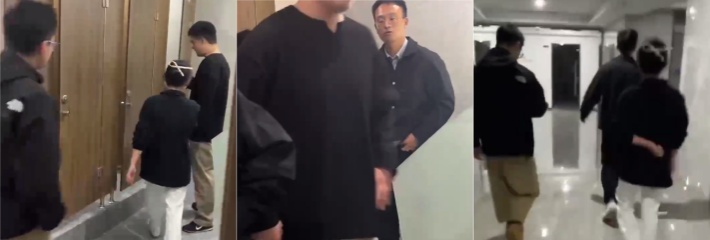 厕所偷窥翻车现场 安徽某公司女厕偷拍大神被抓 大神被抓现行被围堵在门口这下算废了！