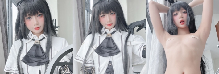 高颜值福利姬 Poppachan cos virtuosa 黑丝搭配萝莉反差脸 对镜自慰粉嫩娇躯撸感爆棚！