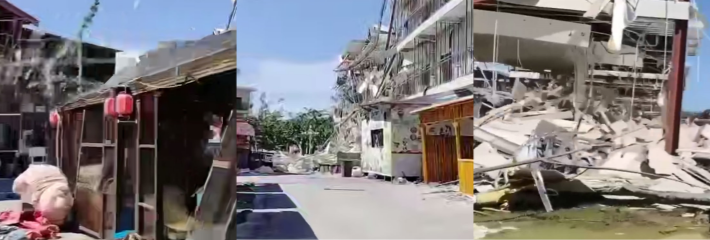 震惊！柬埔寨电诈园区突遭当地宪兵清剿废墟惨不忍睹 诈骗帝国崩塌实况直击曝光！