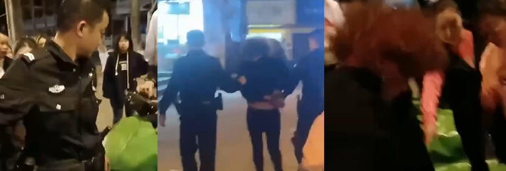 翻车现场 美女厕所偶遇女装大佬！变态男扮女装在女厕偷拍 被抓现行!