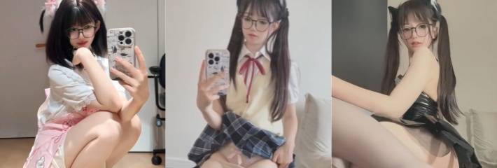抖音50W粉丝网红 不想早起 白丝双马尾萝莉嫩妹 私人定制付费视频流出 JK丝袜极限诱惑