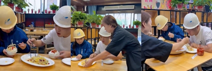 黑料正能量 老板娘为农民工免费添菜 善意让平凡的日子发光