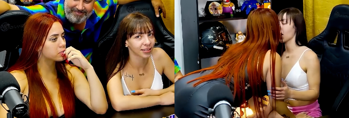 欧美成人综艺 BinhoTed 在播客录制现场 低头狂舔美女粉嫩私处