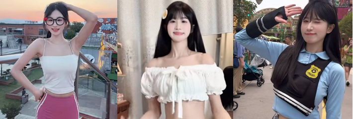 抖音极品网红 咬一口甜甜圈 清纯嫩妹长腿美袜 丝足控爱好者必看！