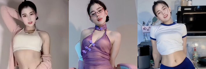抖音百万网红 小含含 清纯外表下的巨大反差 淫荡本性拍摄大尺度视频