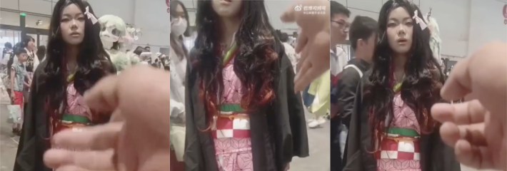 山东济南一女生穿和服参加漫展被保安阻拦 主办方规定不准穿和服进入很正能量！