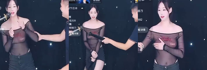 女主播玩直播却这么拼命 逆天黄播为了擦边流量卖力抽打奶子 这打坏了以后怎么喝奶？