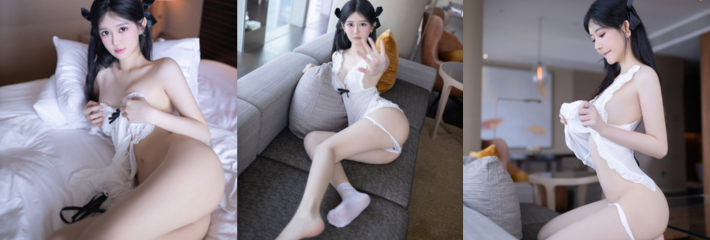 模特写真私房照 可爱极品白嫩小萝莉被望远镜窥探 此女必须端起来肏！