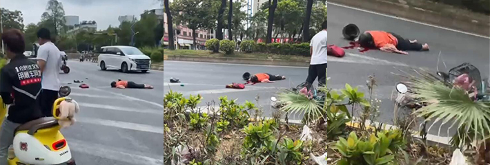 广东顺德陈登职业学校 学生骑改装电车撞死环卫工人后 不是先叫120救人 而是先发朋友圈炫耀一番！