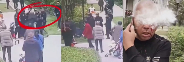 网曝因处理违建问题发生纠纷 四川遂宁城管执法人员对一老人使用暴力 致其头破血流！