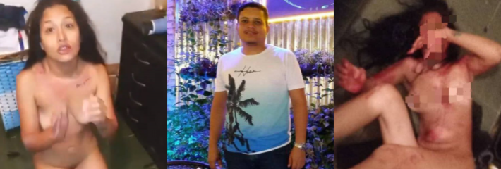 委内瑞拉玻利瓦尔城惊天丑闻 丹尼尔·普加当众暴打孕妻 裸身羞辱视频流出 幼子目击惨剧！