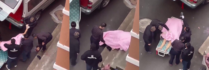 殡仪馆收尸极度恐怖家人们慎入！收尸现场实拍视频流出 头都掉地上了