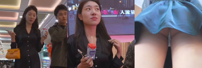 抄底大神商场尾随极品美女 修长美腿紧夹白色骚内 裙底风光美妙绝伦！