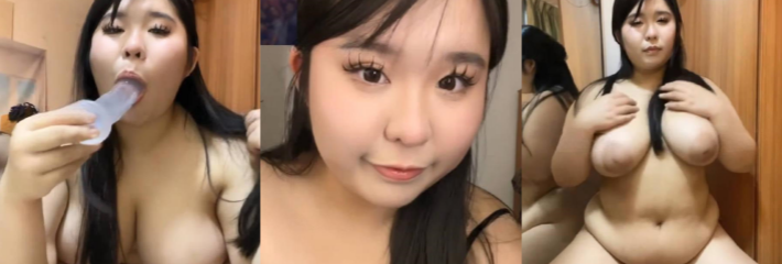 有求必应！抖音巨乳网红 抹茶茶 1V1付费定制视频流出 高颜BBW黑色情趣制服阿黑颜道具自慰！