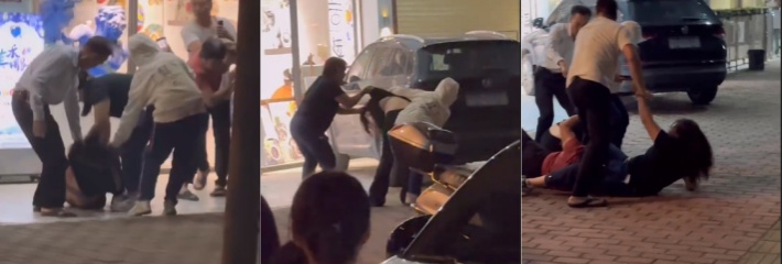 广东潮汕 原配带家人手撕第三者 原配势要剐下小三外衣 旁边吃瓜群众纷纷举起手机 生怕错过精彩画面！