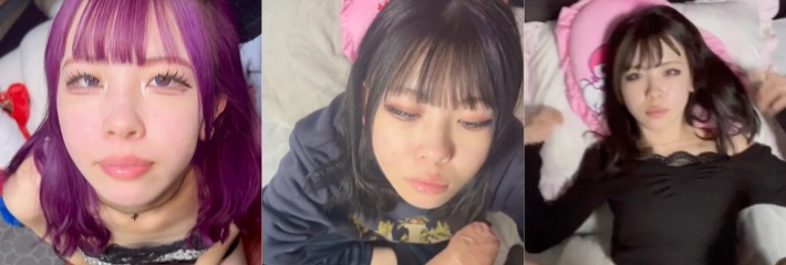 日本顶级烟熏妆精神小妹 私密激情视频流出 杀马特发型配母狗脸深喉榨精 反差风味操爽爆！