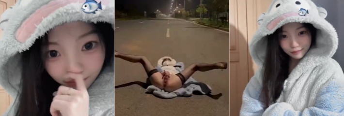 又是羡慕有钱人的一天 外表清纯可爱的小姐姐为完成金主爸爸布置任务 大晚上在马路上自慰！