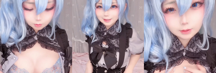 日本知名coser ChuChuMagic cos 星街彗星 骑乘道具高潮浪叫 白浆流了一地