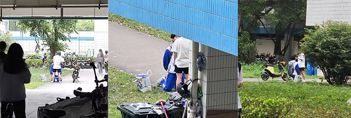 华南农业大学大瓜 ！一男子跪在女人面前 被女的狂扇耳光 同学们都惊呆了
